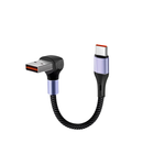 Cabo USB-C 90° para USB-C – Carregamento Rápido e Transferência de Dados